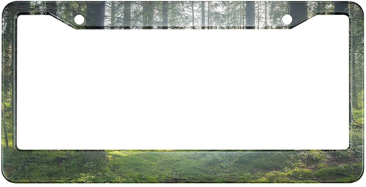 

Рамка номерного знака Темный лес Карелия лесные деревья металлическая крышка номерного знака передние рамки Автомобильная бирка рамка ста...