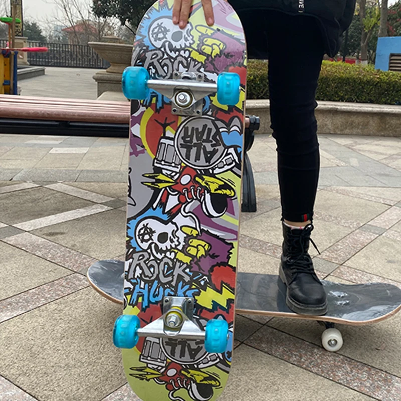 Профессиональный деревянный скейтборд Shingboard с двойным рокером для