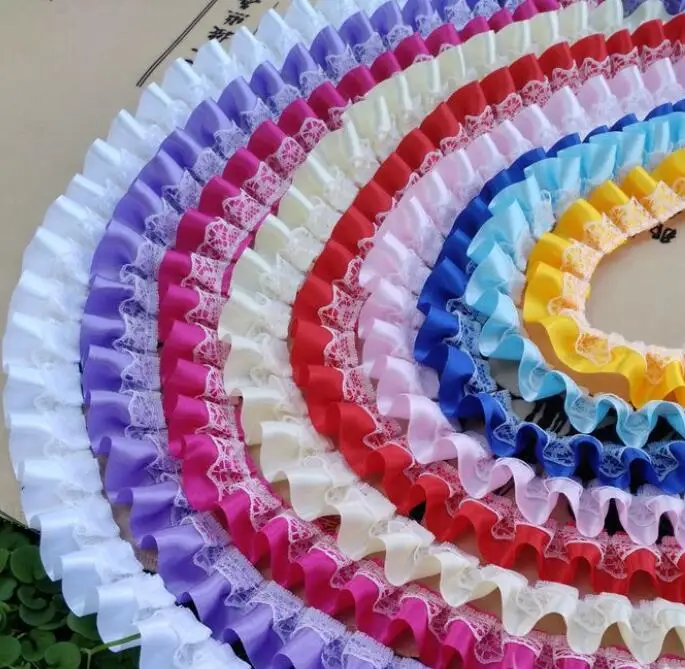 1 м из тюля с кружевной отделкой Цвета: желтый оранжевый ткани 2 5 см украшение