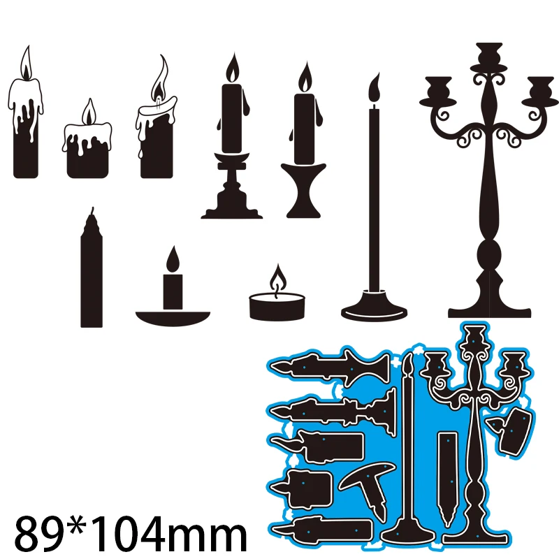 Металлические Вырубные штампы Скрапбукинг Менора и свечи сделай сам альбом