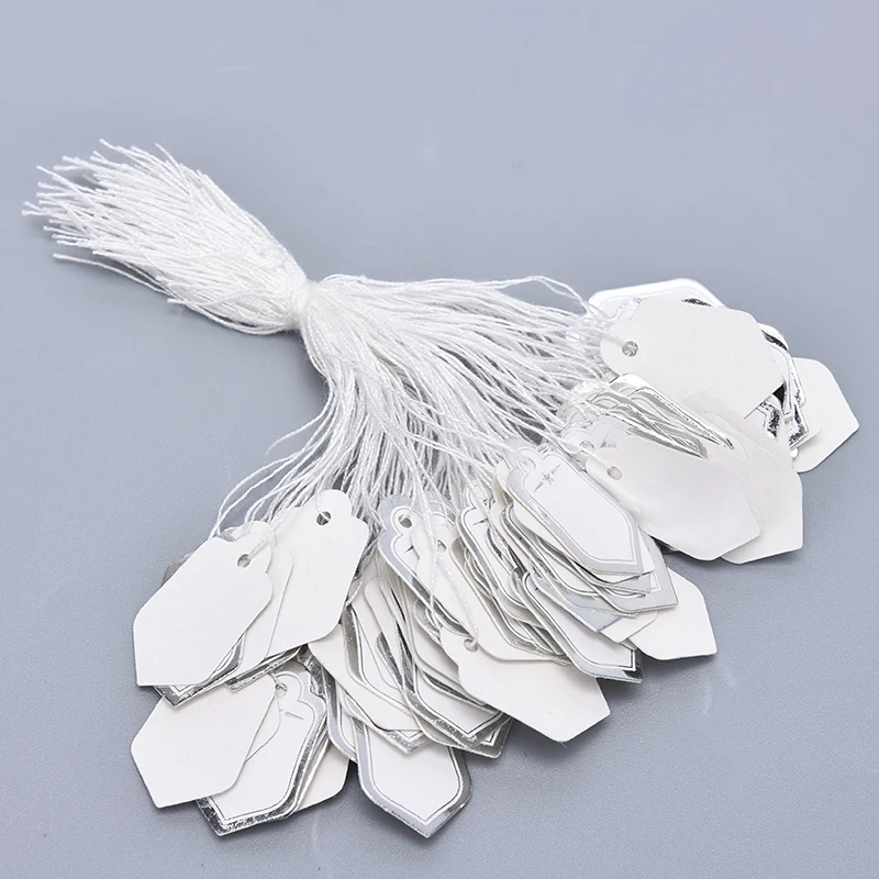 200pcs Price Label Tags Watch Jewelry Display Merchandise Paper Cards Pentagram Blank Tag | Дом и сад