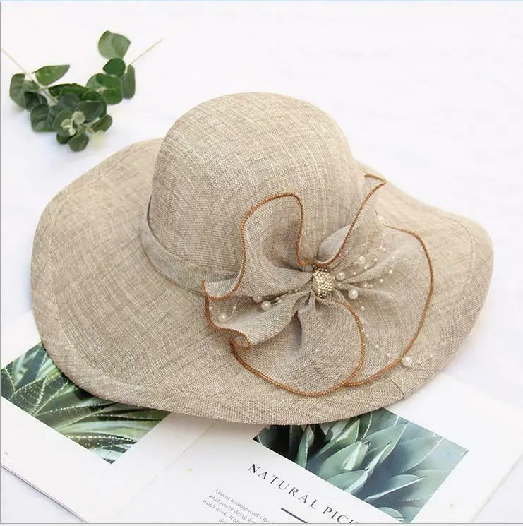 2020 Новая модная женская летняя пляжная большая гибкая складная шляпа с широкими