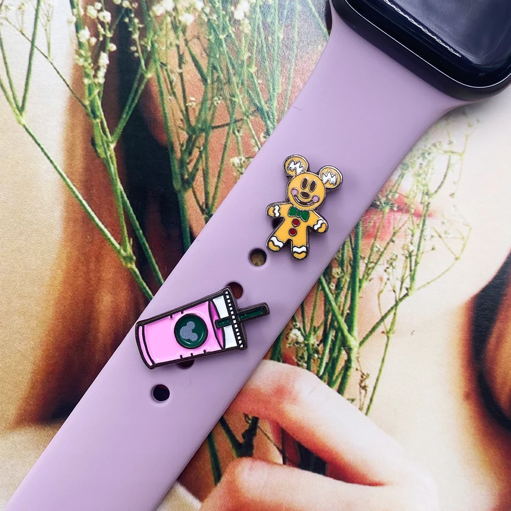 Подвески декоративное кольцо для Apple Watch ремешок силиконовый креативные