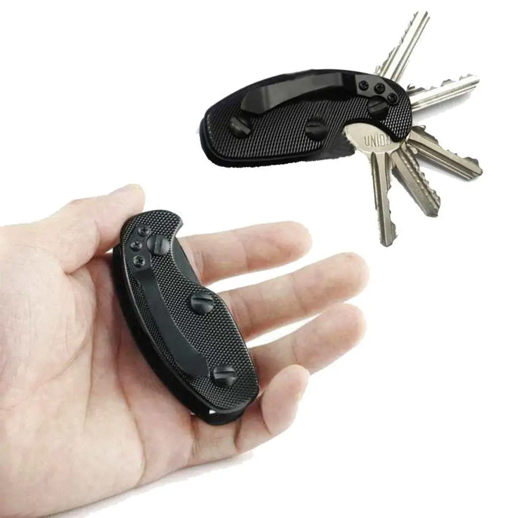 Portable Key Holder Organizer EDC Pocket Tool Aluminum Casual Clip Keyring Geometric Keychain | Автомобили и мотоциклы