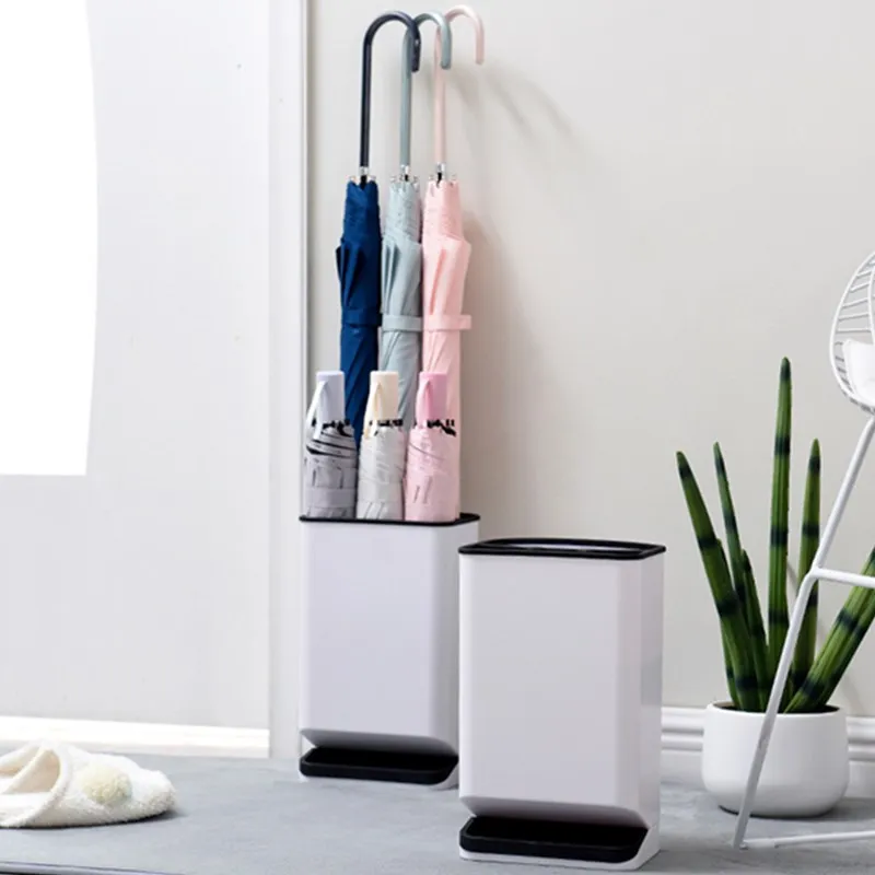 

Водонепроницаемое ведро для хранения зонтиков из АБС-пластика, подставка для зонтиков для приема воды, стойка для длинных и коротких зонтов для офиса, отеля, коробка