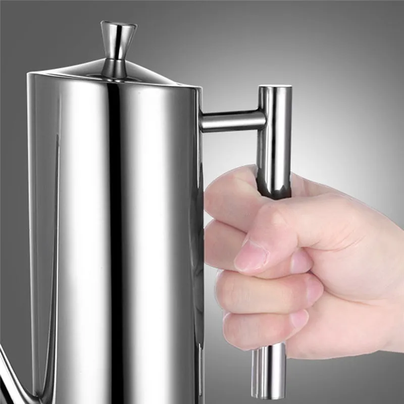 

Stainless Steel Long Mouth Oil Bottle Oil Pot Leak-Proof Oil Bottle Soy Sauce Bottle Household Seasoning Bottle Kitchen Supplies