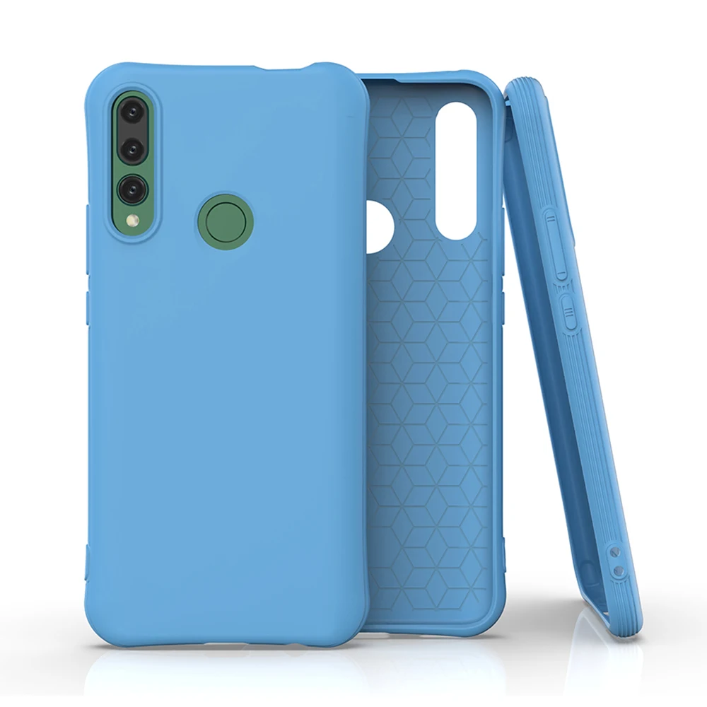 Модный однотонный чехол карамельного цвета для телефона Huawei P Smart Pro Plus Z 2019 мягкий