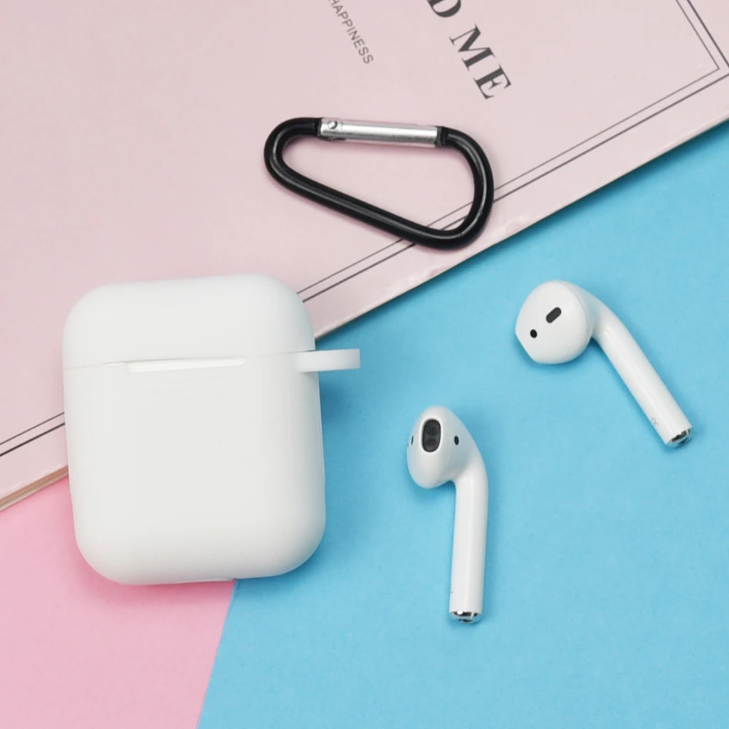 Мягкий силиконовый мини-чехол для Apple Airpods противоударный чехол Air Pods1 2 защитный