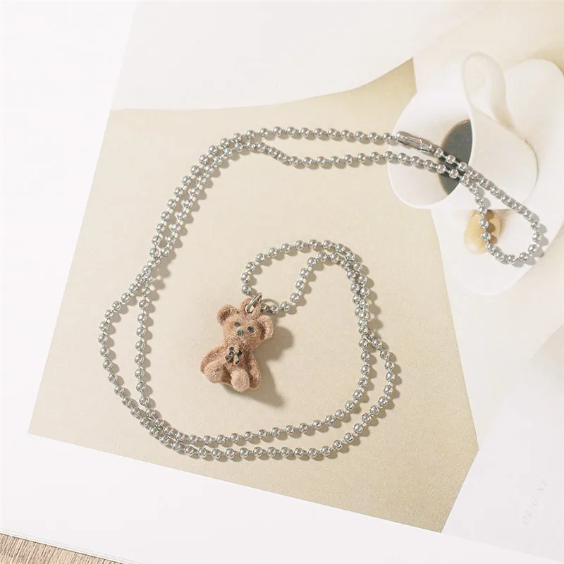 Плюшевая Мишка с подвеской в Корейском стиле для женщин и девушек мультяшное