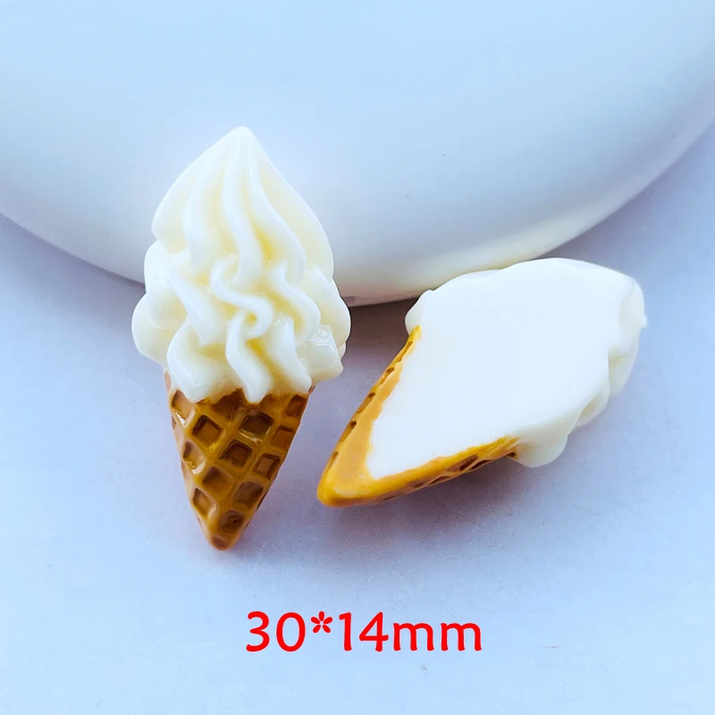 

10 шт. милый мультфильм шоколадное мороженое серии смола Kawaii с плоским дном альбом для вырезок DIY ремесла украшения аксессуары A93