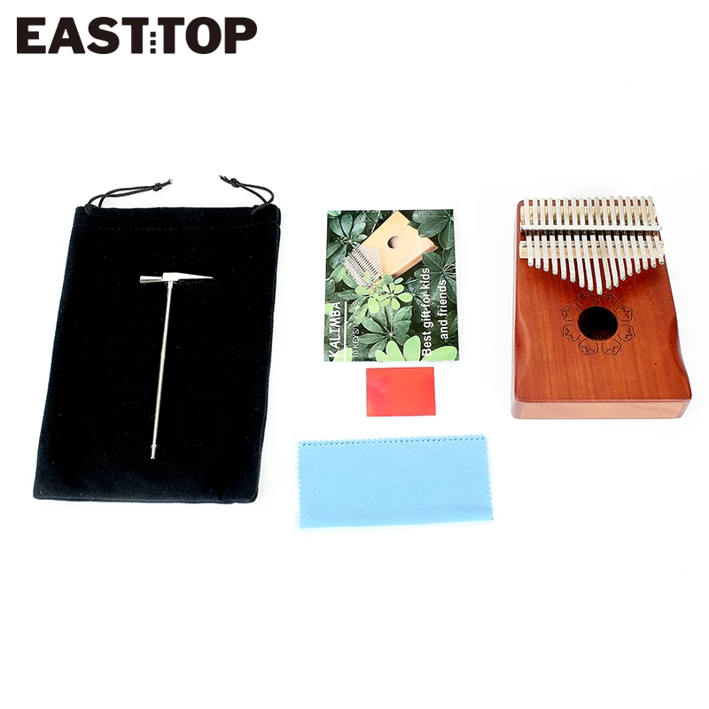 EASTTOP EK17-C 17 клавиш kalimba большой палец пианино красное дерево музыкальный
