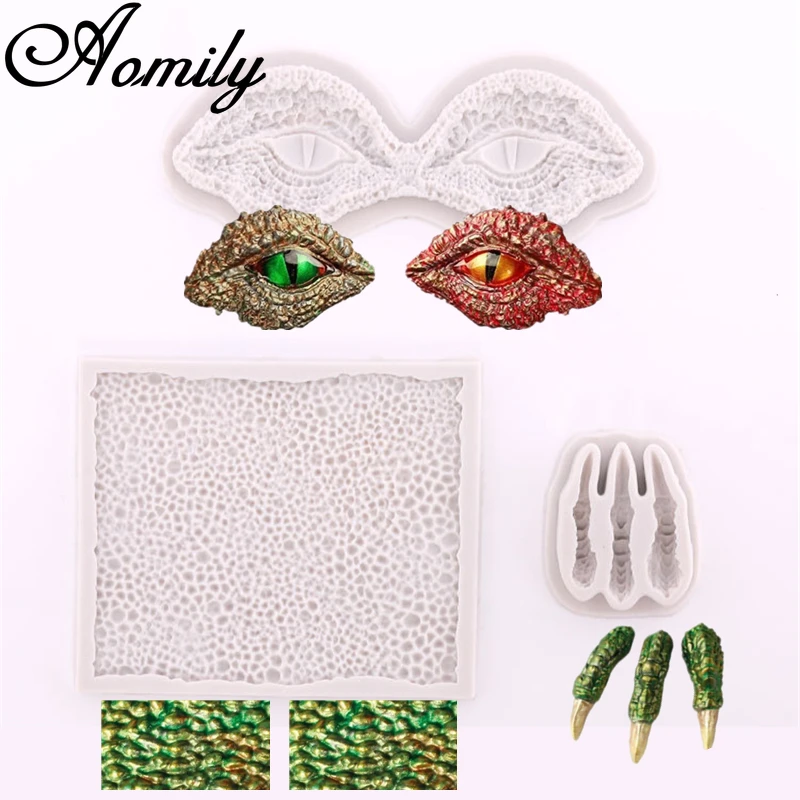 Aomily силиконовая форма для торта в виде динозавра с глазами монстра выпечки