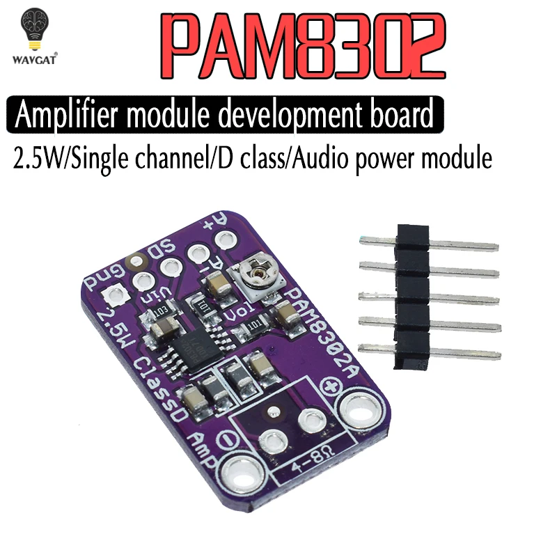 PAM8302A CJMCU 832 PAM8302 2 5 W одноканальная детская плата разработки класса D|Интегральные