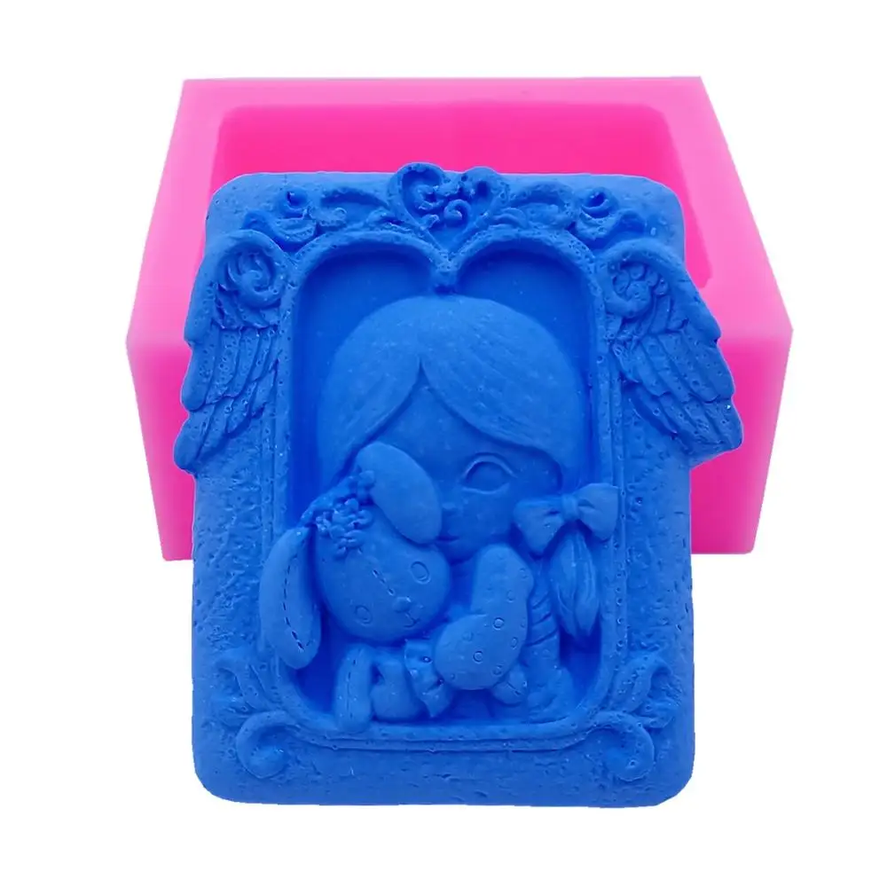 Силиконовая форма для мыла ручной работы девушек формы торта и воска силиконовая