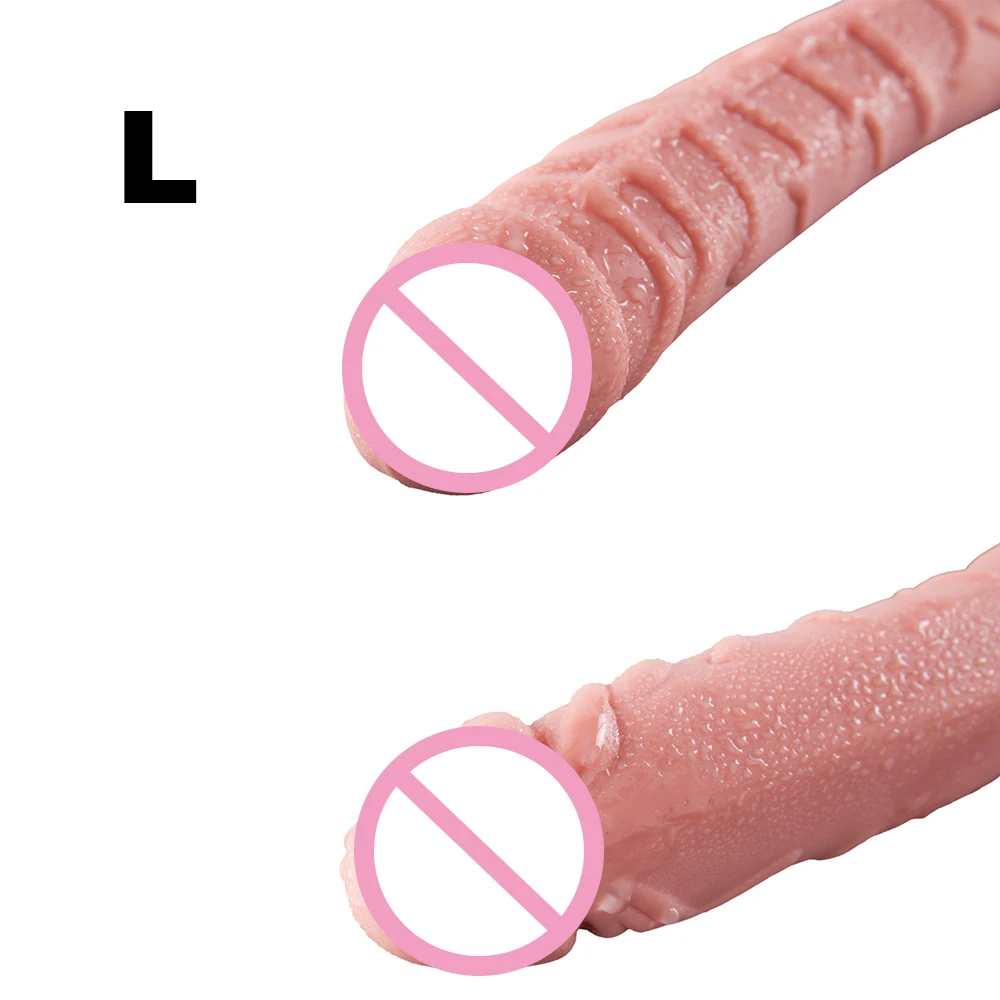 Силиконовый двойной фаллоимитатор Yunman мягкий большой пенис член реалистичный