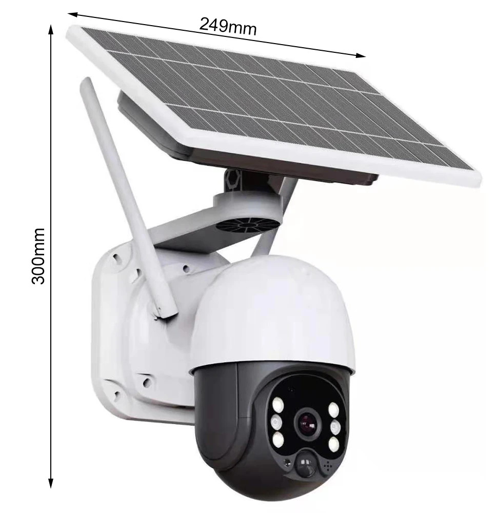 

T23 Солнечная Wi-Fi камера HD IP65 с двухсторонним аудио дистанционным мониторингом наружная PTZ Беспроводная пик камера для безопасности дома и оф...