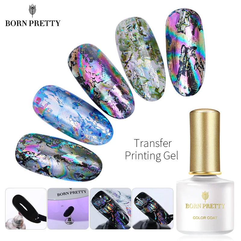 BORN PRETTY 3D переводная Печать Гель лак для ногтей 6 мл фольга стикер клей Сделай Сам