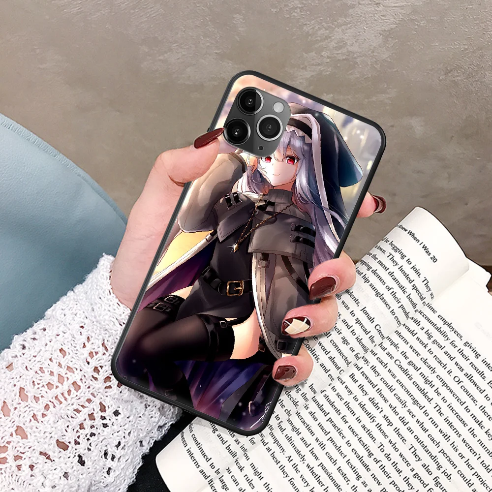 

Amiya Arknights Phone Case For IPhone 5 5S SE 5C 6 6S 7 8 Plus X XS XR 11 12 Mini Pro Max 2020 black Coque Silicone Back Fashion