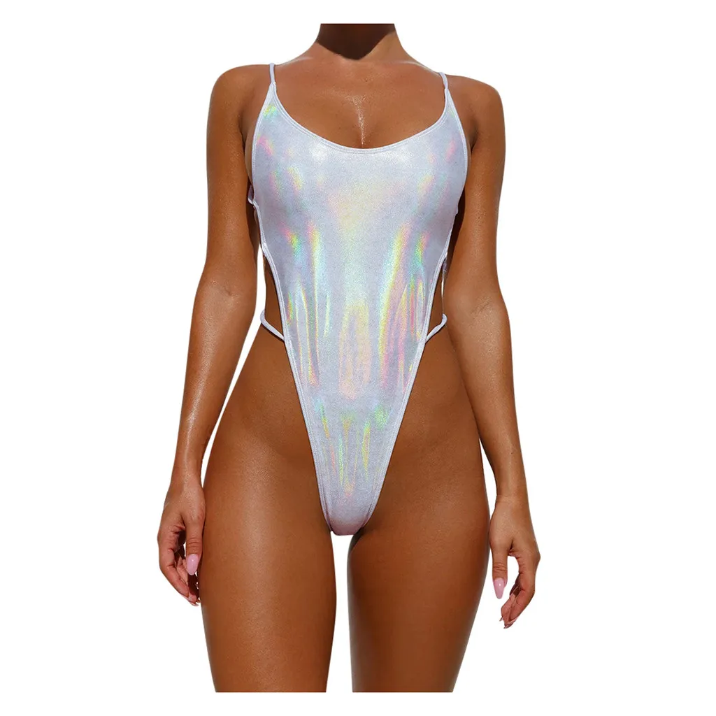 

Купальник-бикини женский с эффектом пуш-ап и высокой талией