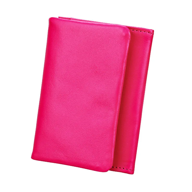 Fashion Women Wallet Vintage Genuine Leather Short Wallets Top Layer Cowhide Coin Purse Card Holder Small Mini Money Bag Pocket