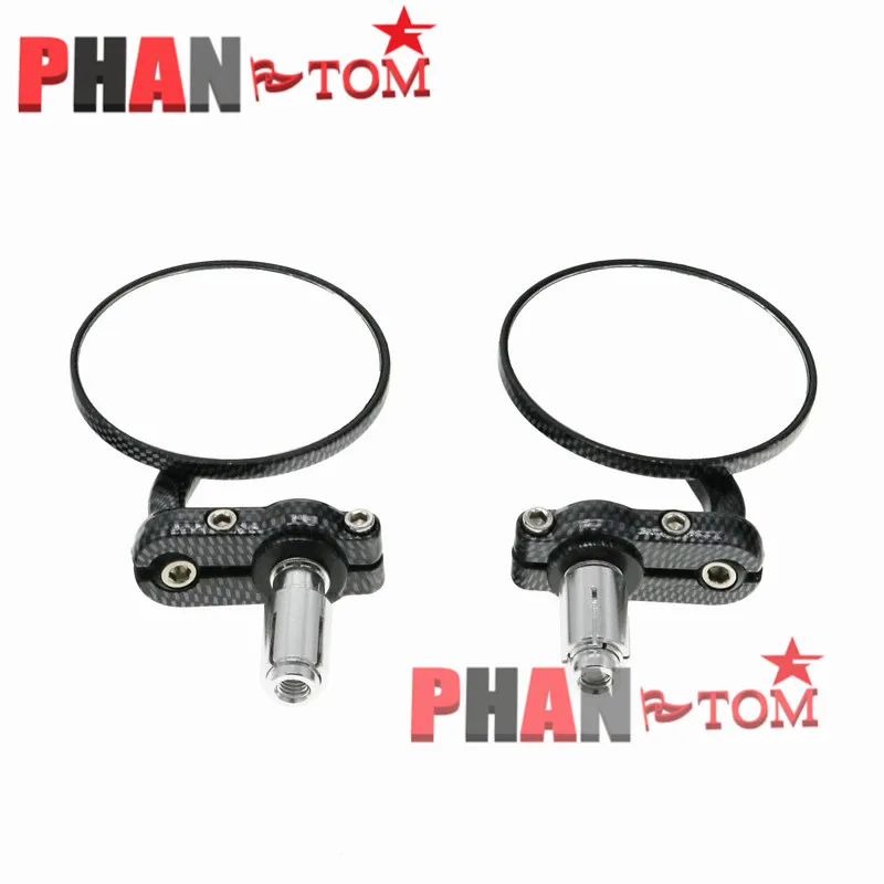 

22mm Universal Motorcycle Mirror Aluminum Black Handle Bar End Rearview Side Mirrors Motor Accessories