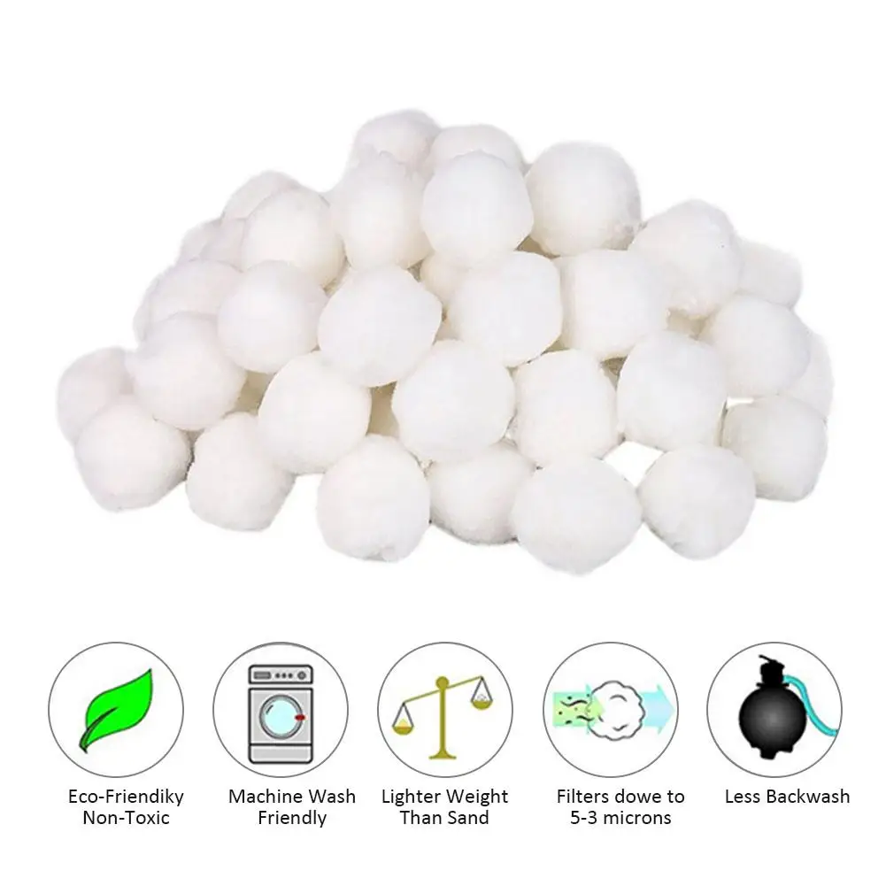 

Durable Swimming Pool Cleaner Equipment Special Fine Filter Fiber Ball Filter Lightweight High Strength Swimming Pool Cleaning