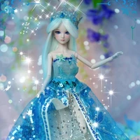 11 bjd doll ice princess 14 toys dress wig clothes shoes makeup 14 joints cosplay doll doll for girls christmas