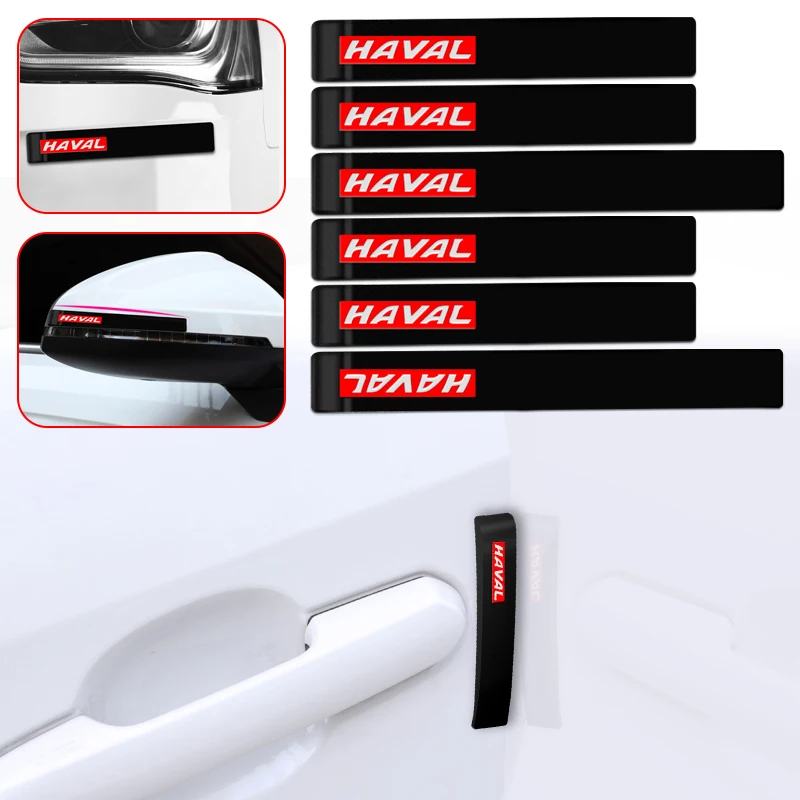 

Rubber Car Door Bumper Edge Rearview Mirrow Anti-collision Protector Strip Stickers for Haval H2 H3 H6 2020 2021 Car Accessories