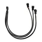 12 В 12 в 30 см 3Pin вентилятор PWM от 1 до 3 Way удлинитель питания Y сплиттер порт мультипликатор ПК Компьютерное охлаждение 22AWG провод