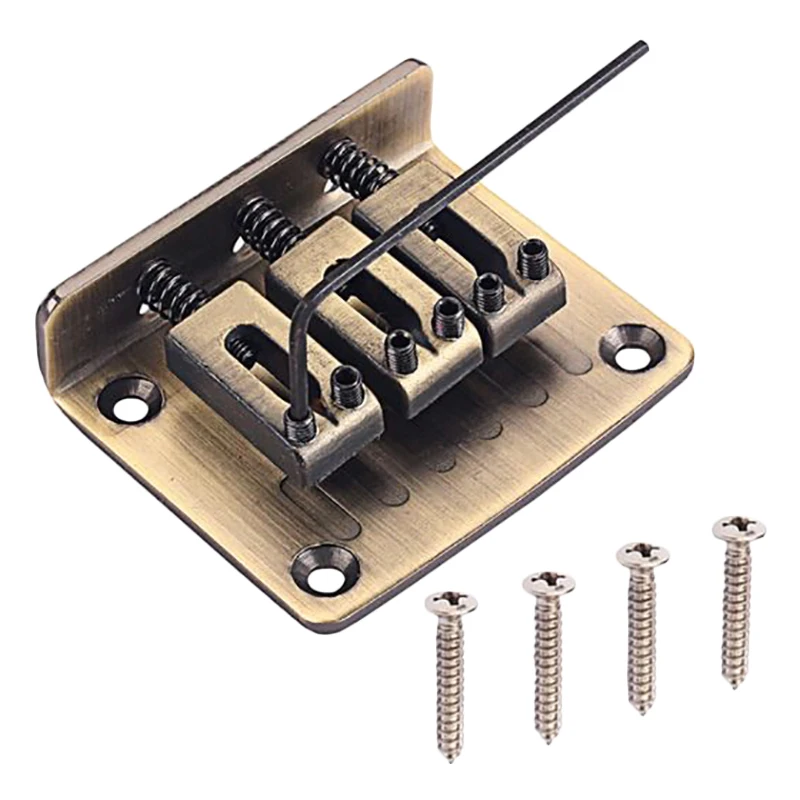 3 строки хром Hardtail Регулируемый мост для коробки сигары гитарные части|Детали и