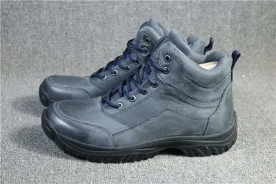 

Men Brand outdoor hiking shoes mens off-road genuine leather non-slip wearable walking trekking TRAVEL leather shoes