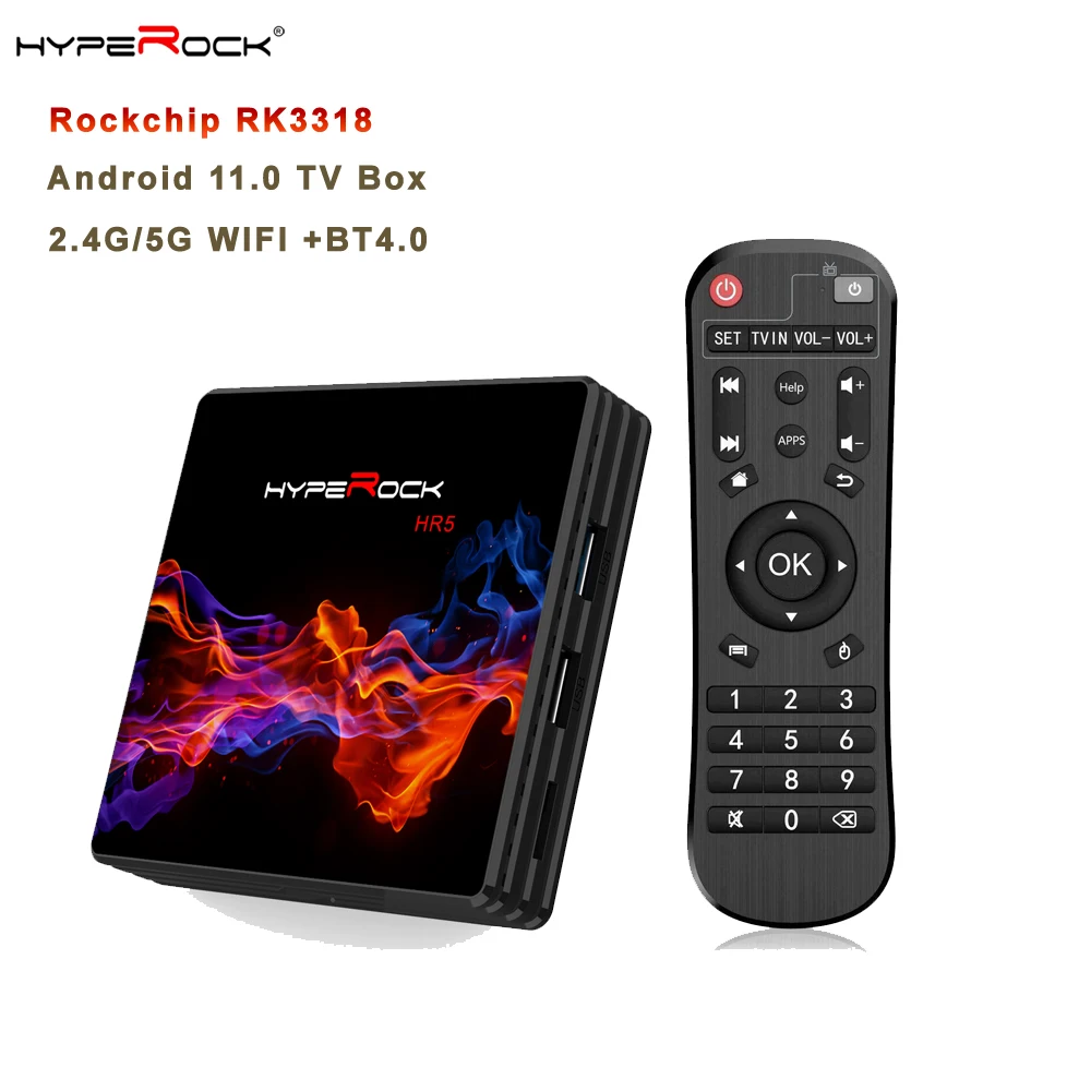 

ТВ-приставка Rockchip RK3318, 4 ядра, Android, 4 + 32 ГБ, 4K