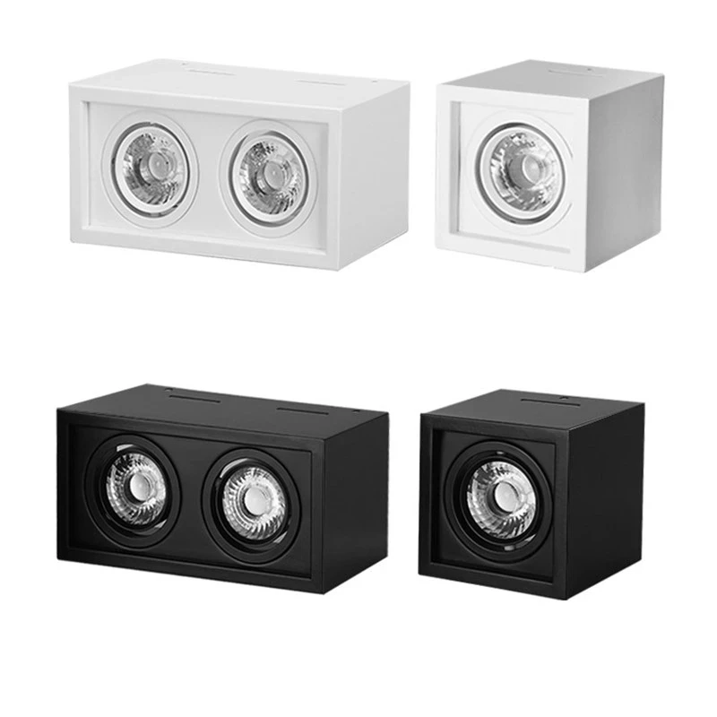 Квадратный Диммируемый светодиодный светильник монолитный блок со светодиодами