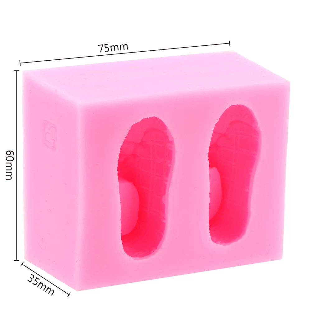 

Bakeware Soap Mold DIY Cake Decoration Tools Silicone 3d Baby Shoes Shape Cake Mold Cake Tools Fondant Sugar Chocolate Mold