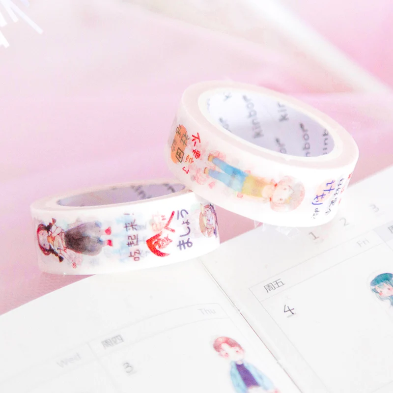 Kinbor Washi лента качественные канцелярские принадлежности Diy Скрапбукинг