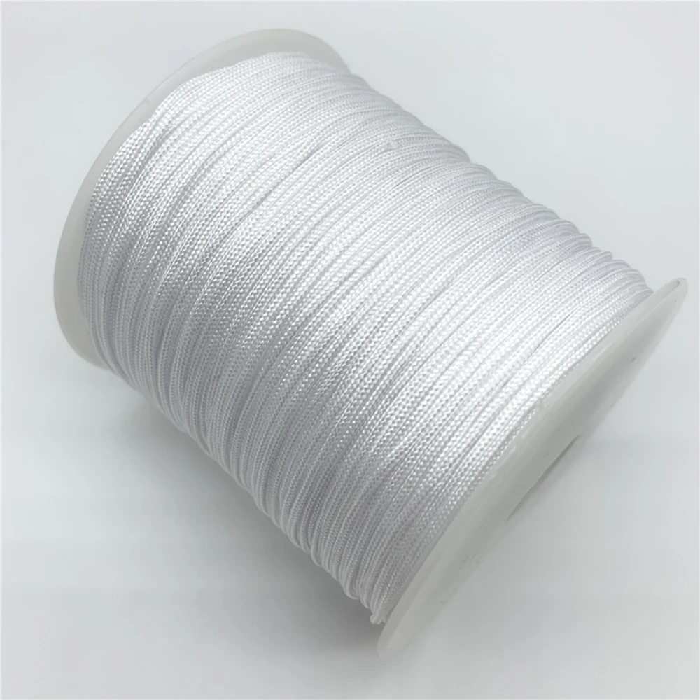 0.5mm 0.8mm 1.0mm 1.5mm White Nylon Cord Rope Chinese Knot Macrame For Jewelry Making Shamballa Bracelet | Украшения и аксессуары