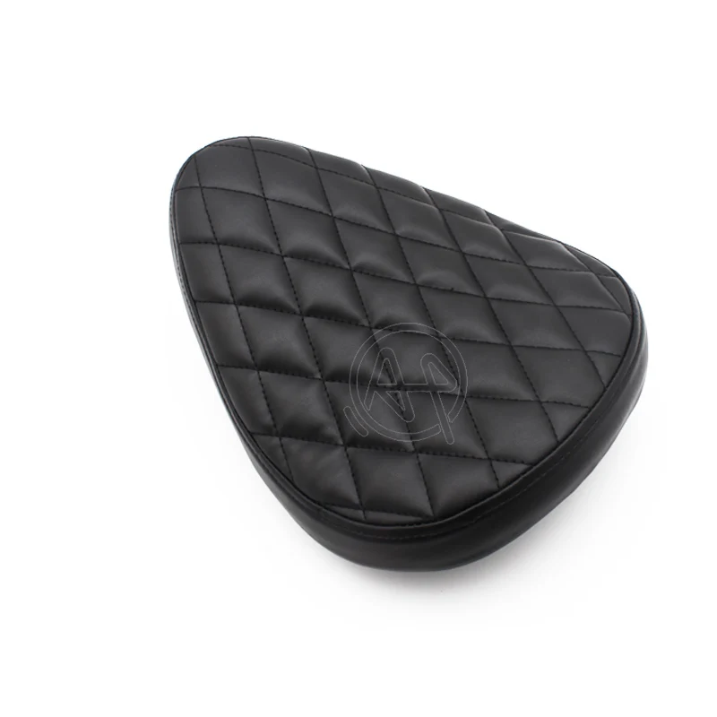 Черное кожаное сиденье для мотоцикла ретро старое школьное Solo Seat + 3 &quotпружинный