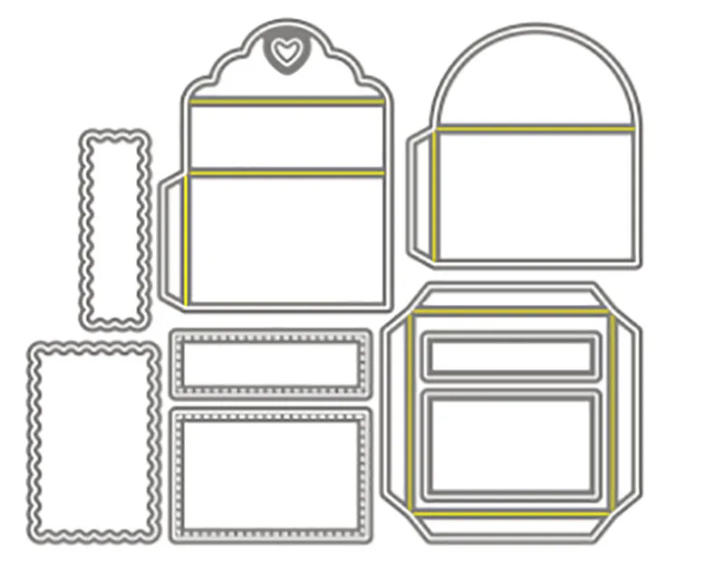 

Металлические высекальные штампы, коробка для рукоделия, бумажная карточка, декоративное тиснение, высекальные штампы для рукоделия, новин...
