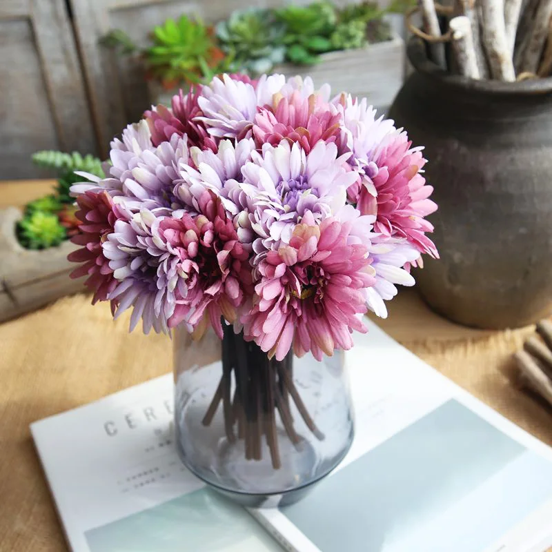 10CM 7pcs handmade gerbera fashion home garden bride DIY wedding banquet decoration Home fake flower | Дом и сад