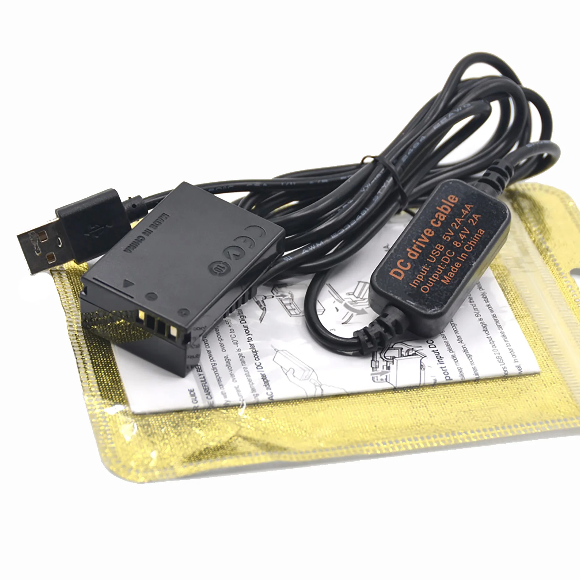 Зарядное устройство для мобильного телефона с камерой 5 В 8 в usb кабель + муфта DR 50 DC