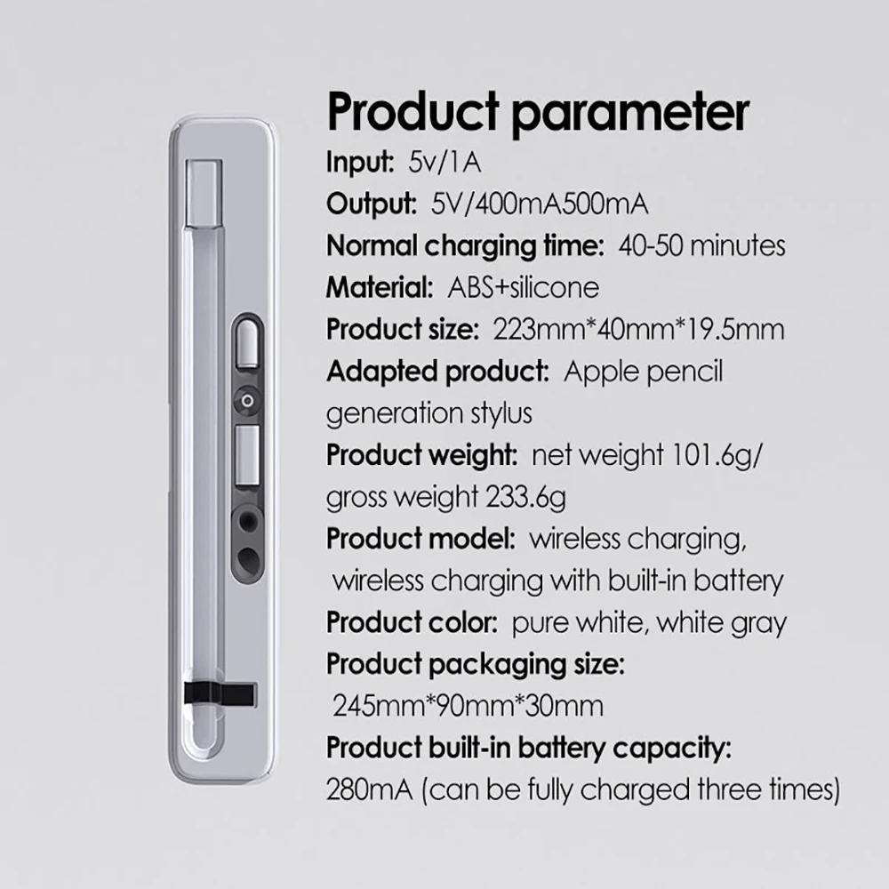 Чехол для беспроводного зарядного устройства Apple Penicl коробка хранения зарядное
