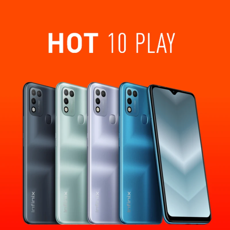 Смартфон Infinix HOT 10 PLAY 2 ГБ + 32 ГБ/4 Гб 64 глобальная версия дюйма HD дисплей 6 82 мАч Helio G35