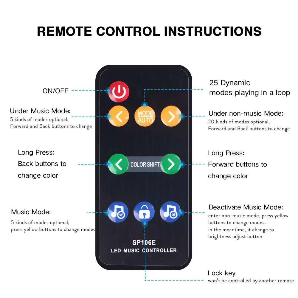 10 шт. светодиодный музыкальный контроллер с 9 клавишами|led mood light ball|led adaptorled controller