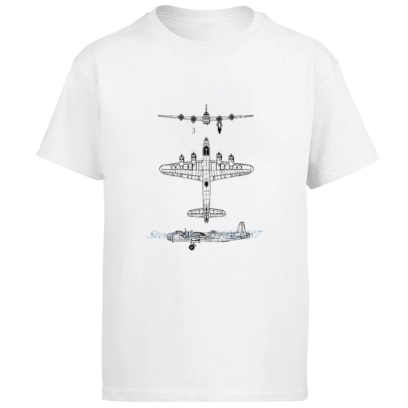 

Bomber Plane graphic t shirts Short Sleeve Tops Harajuku Streetwear Casual O-neck T-shirt men clothing