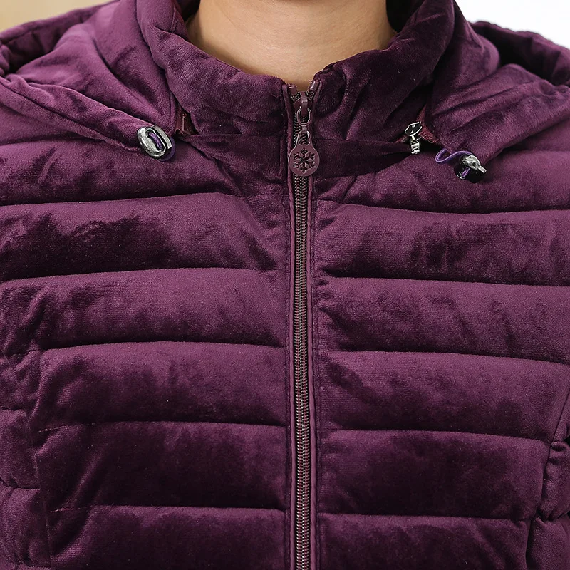 

2020 Parker Coat Middle-aged and Elderly Women's Jackets Winter Jacket New Hooded Plus Velvet Warm Cotton Padded Coats Outerwear