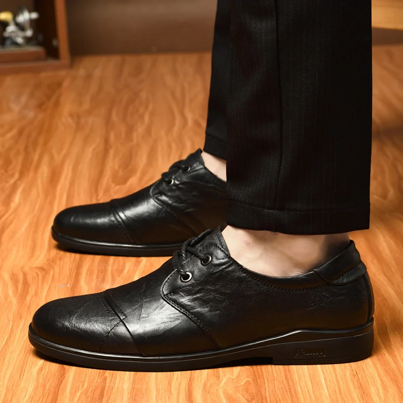 Мужские повседневные туфли броги для вождения дышащие оксфорды модная брендовая