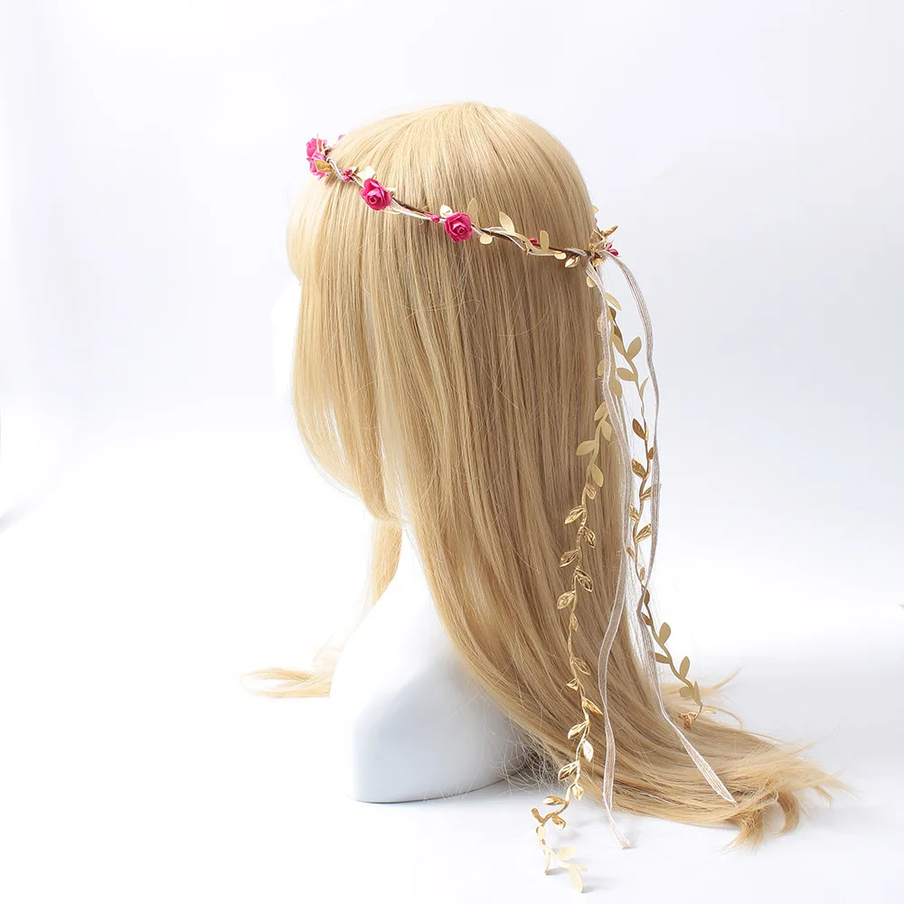 Женский цветочный венок гирлянда для волос на день рождения или карнавал