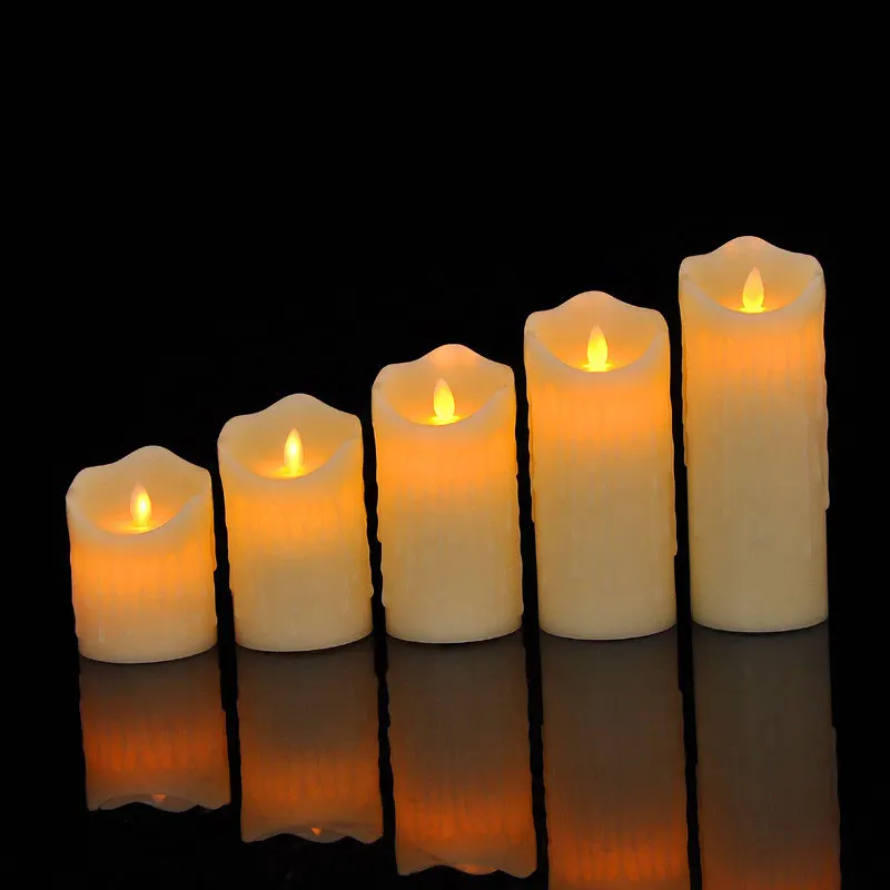 Светодиодная свеча на батарейках с дистанционным управлением или без