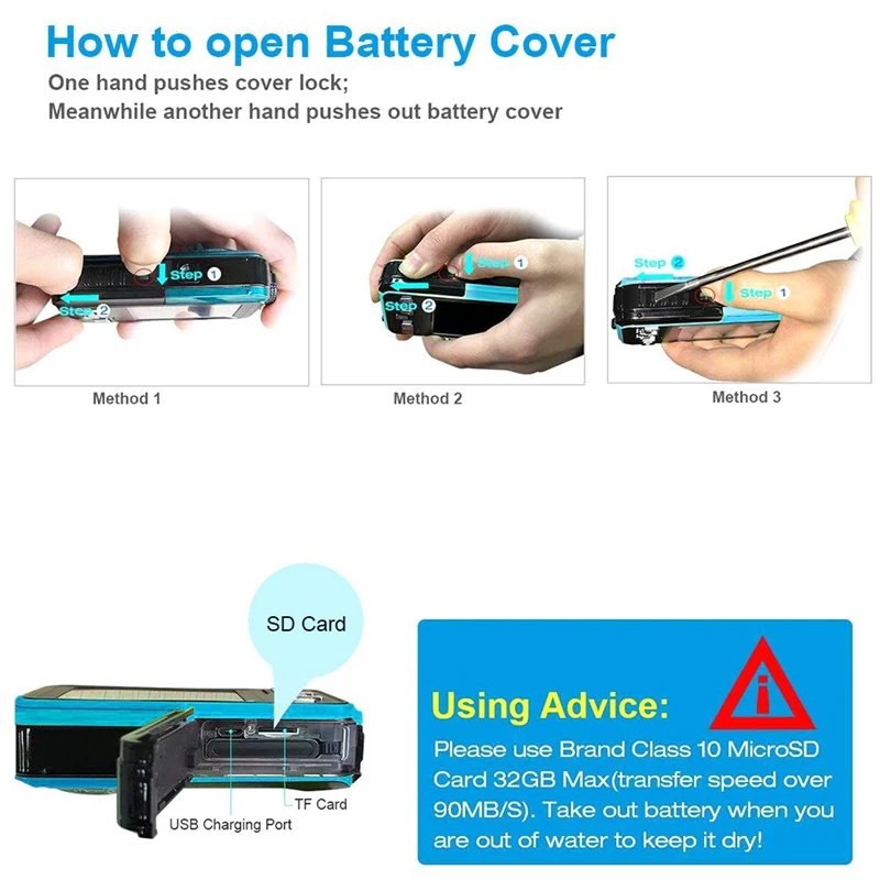 Новая внешняя одноэкранная камера водонепроницаемая HD Цифровая Dv подводная 240000