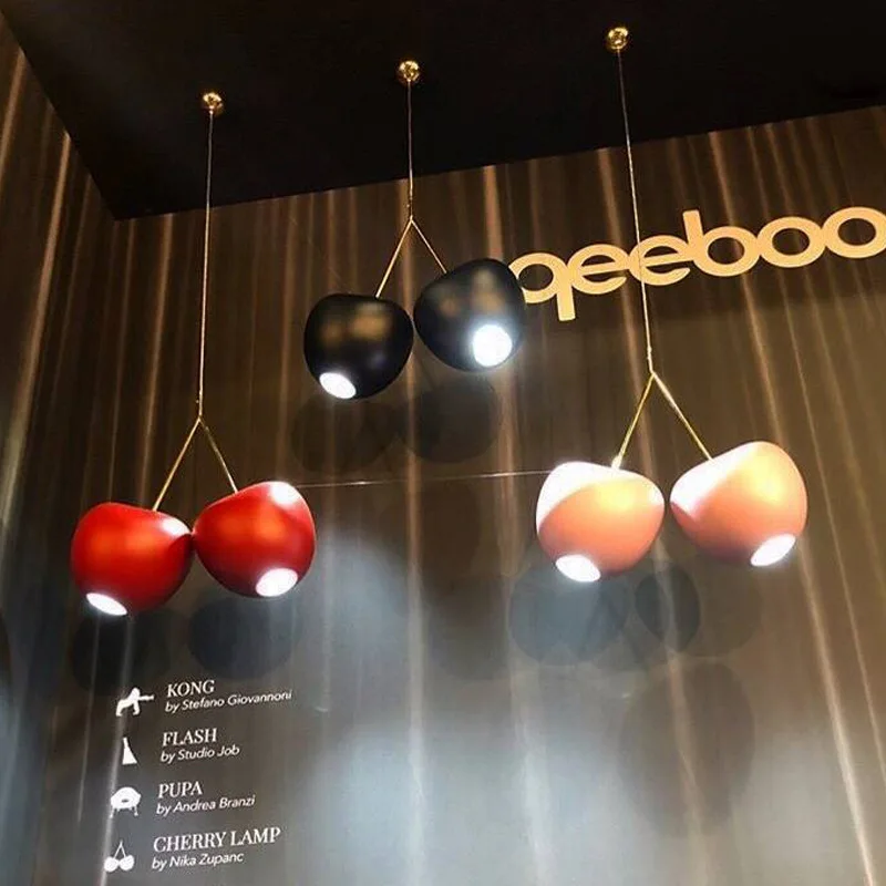 구매 현대 Led 펜 던 트 조명 디자이너 체리 매달려 램프 다이닝 룸 연구 바 장식 조명 북유럽 홈 Luminaire 서 스 펜 션